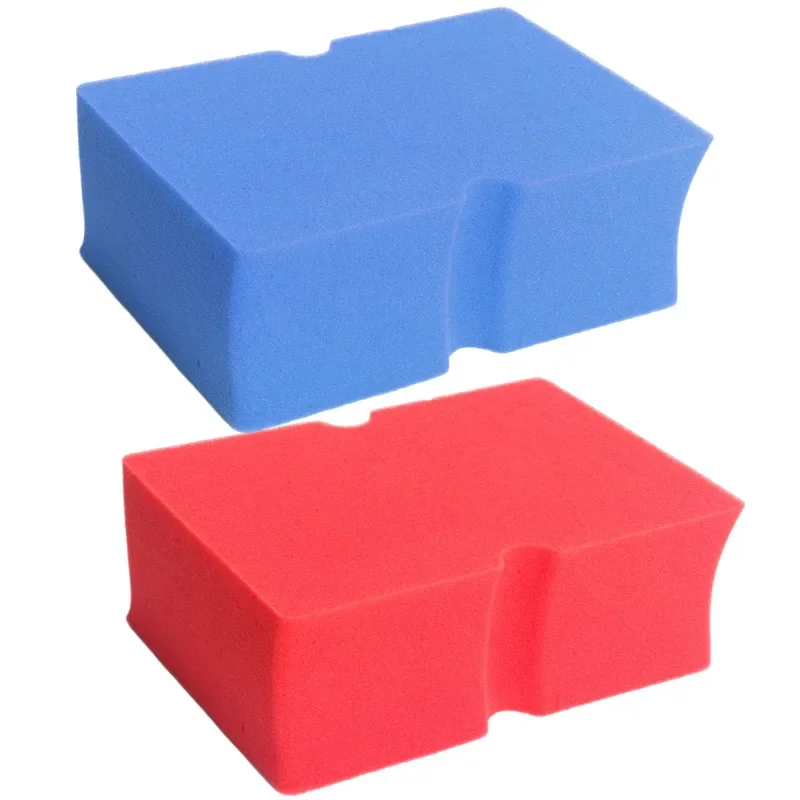 1/2Pcs Large Cross Cut Grid Sponge Soft Car Wash Sponges For Decontamination Dust Removal Automobile Cleaning Accessories