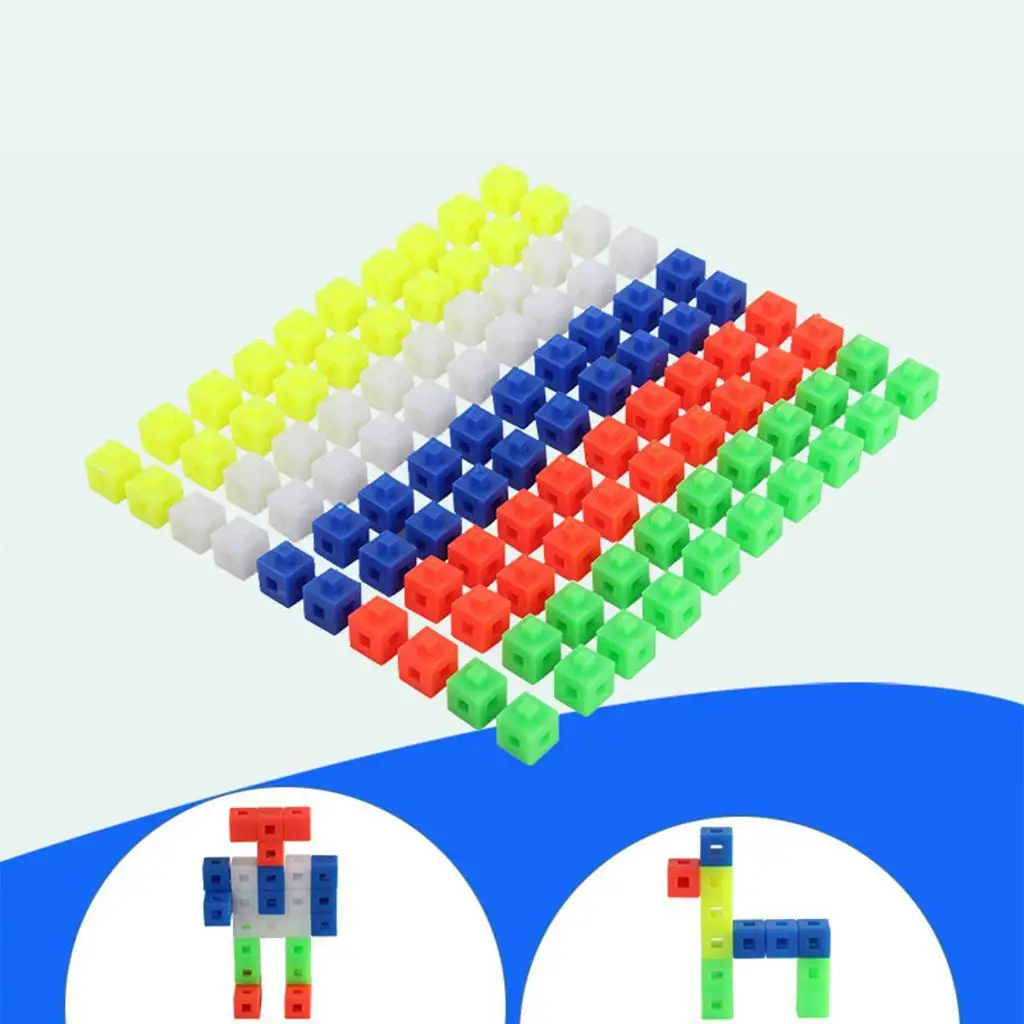 100 Pieces Linking Cubes/ Math Manipulative/Counting Blocks