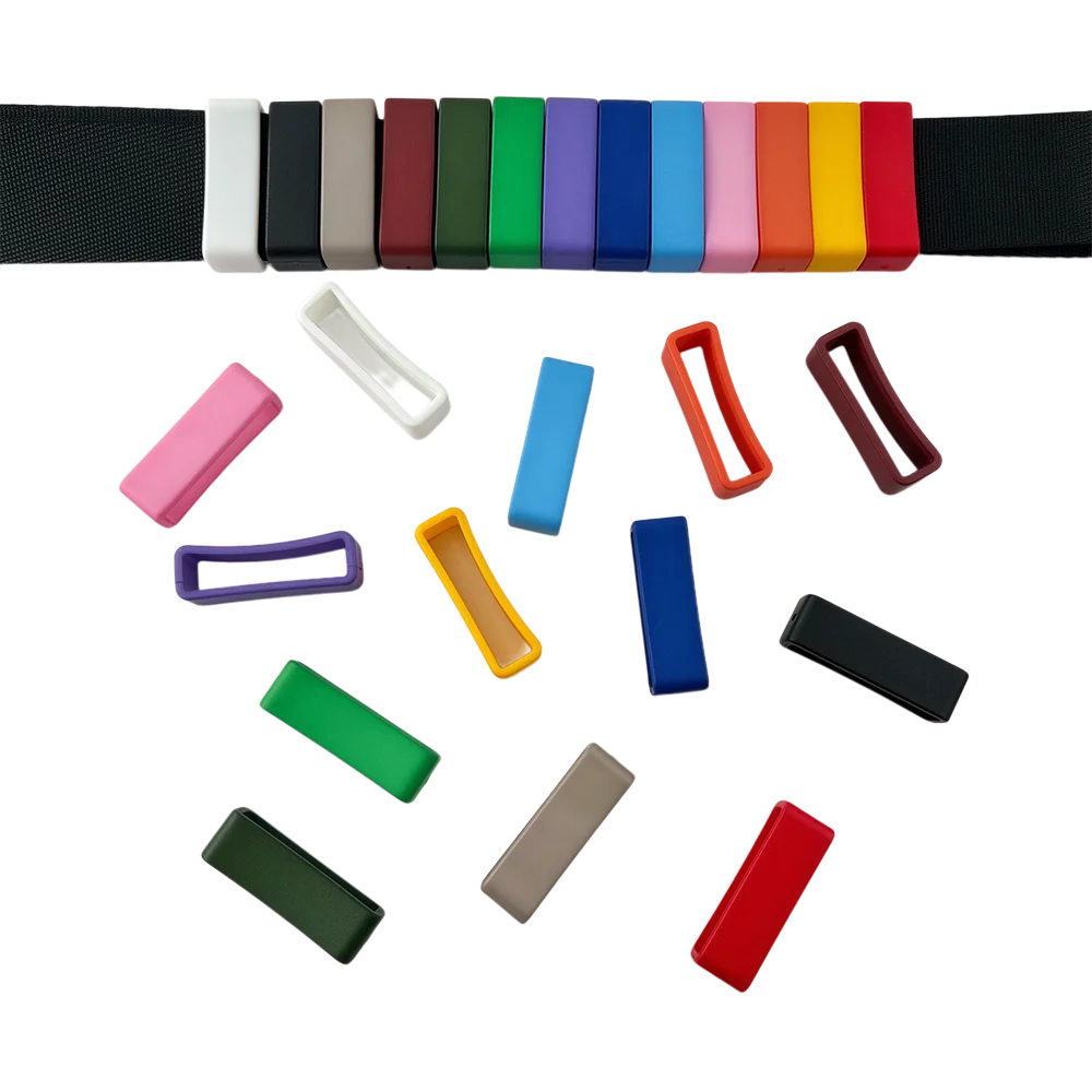 Plastic Strap Keepers Belt Loop Buckle 1 inch 13 Pack for Pet Collars,Backpack Strap Webbing 25mm