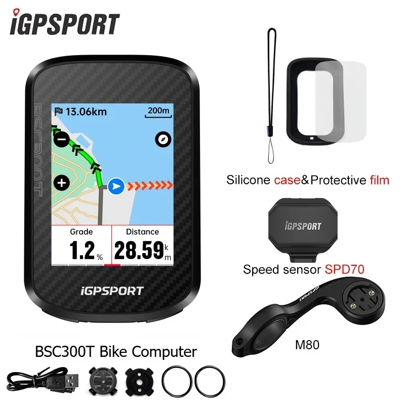 iGPSPORT Touch-screen BSC300T 32g Weather GPS Bike Computer Global