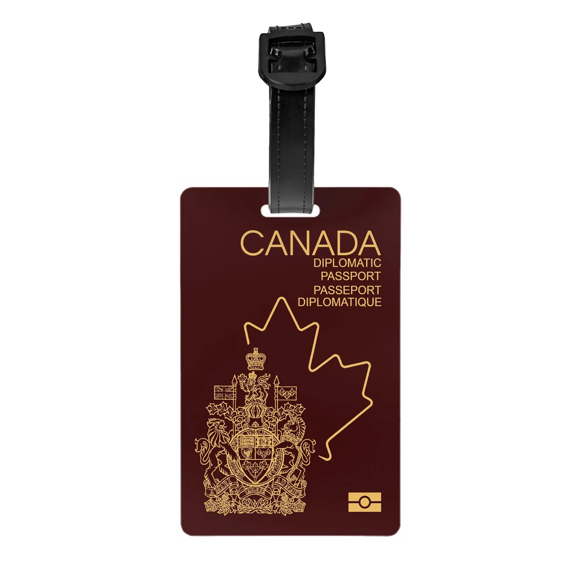 Custom Copia de Canada passport 2023 Luggage Tag With Name Card  Privacy Cover ID Label for Travel Bag Suitcase
