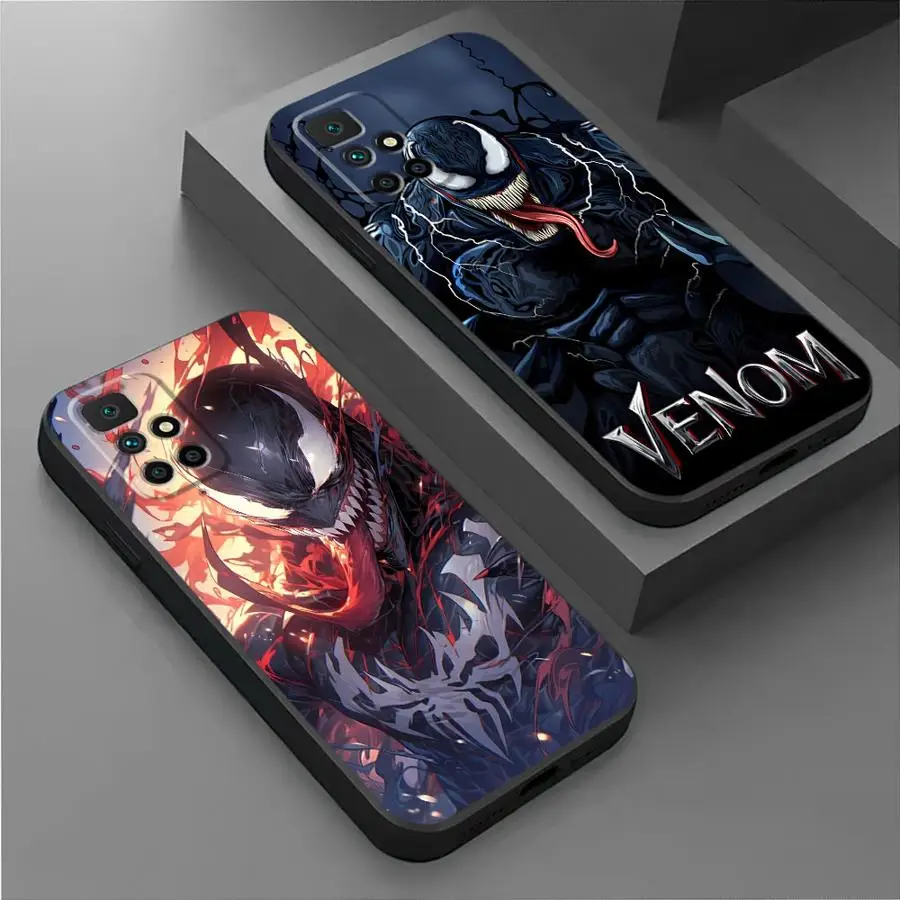 Marvel Venom Cool Cover Phone Case for Redmi Note 11 Pro 9 8 7 10S 12S 9S 11S 10 Pro 12 9T 8T 10 13 TPU Soft Shell