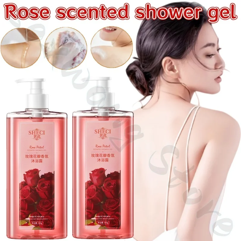 

Rose scented shower gel with long-lasting fragrance, deep cleansing, smoothing and moisturizing, improving roughness and dryness