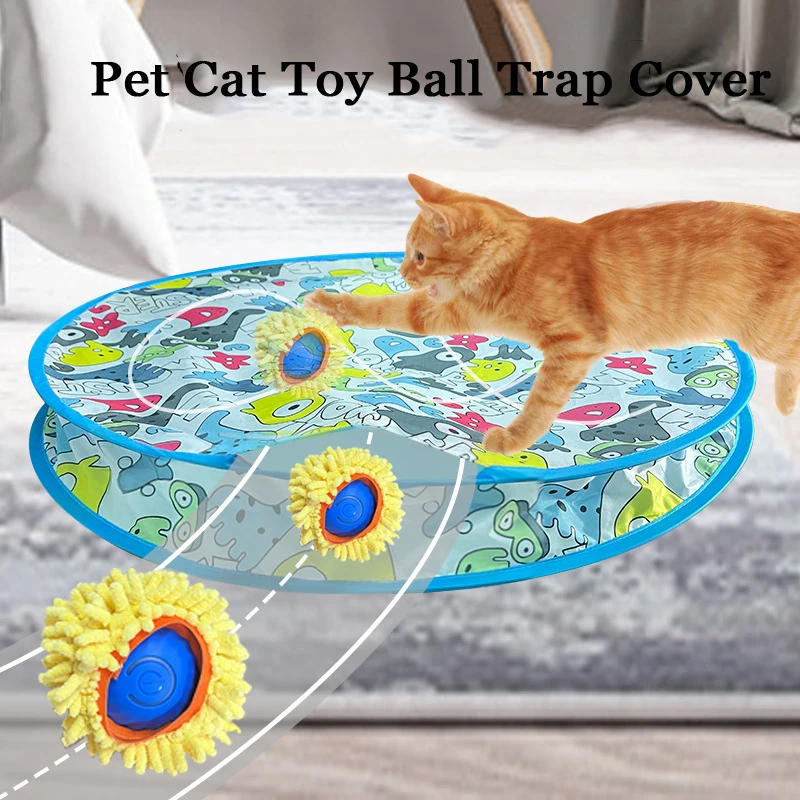 Funny Hunting Cover Interactive Cat Toys Ball Fast Rolling in Pouch Hide and Seek Kitten Toy Puppy Indoor Interactive Toy