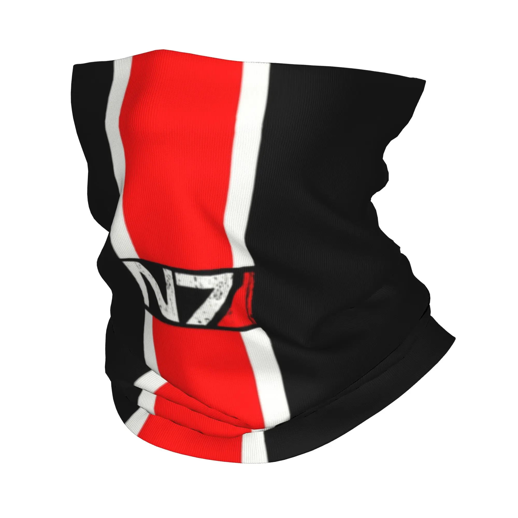 Mass Effect N7 Emblem Bandana Neck Gaiter UV Protection Face Scarf Cover Alliance Military Video Game Headband Tube Balaclava