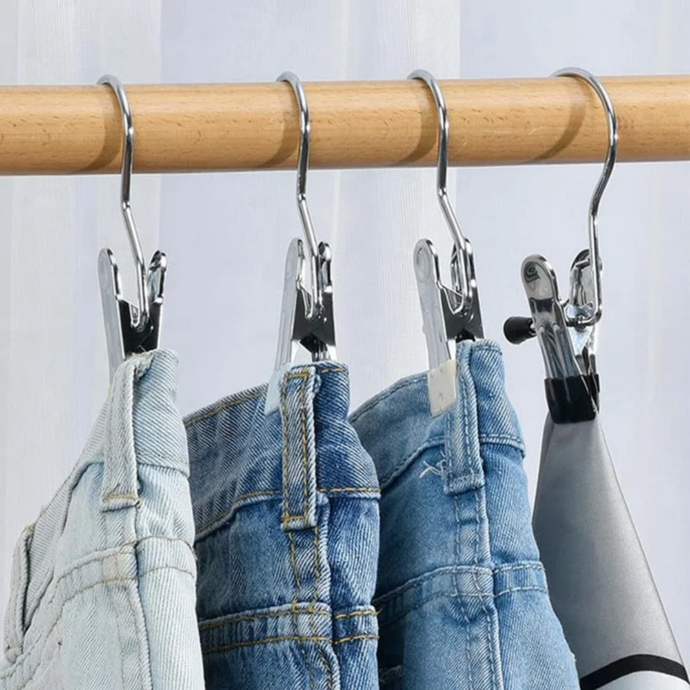 BAAG-مشابك خطاطيف تعليق شديدة التحمل، شماعات أحذية جديدة للخزانة، خطافات الغسيل، مشبك تعليق الملابس، قبعة السراويل منشفة الأزرق 30 قطعة Dur