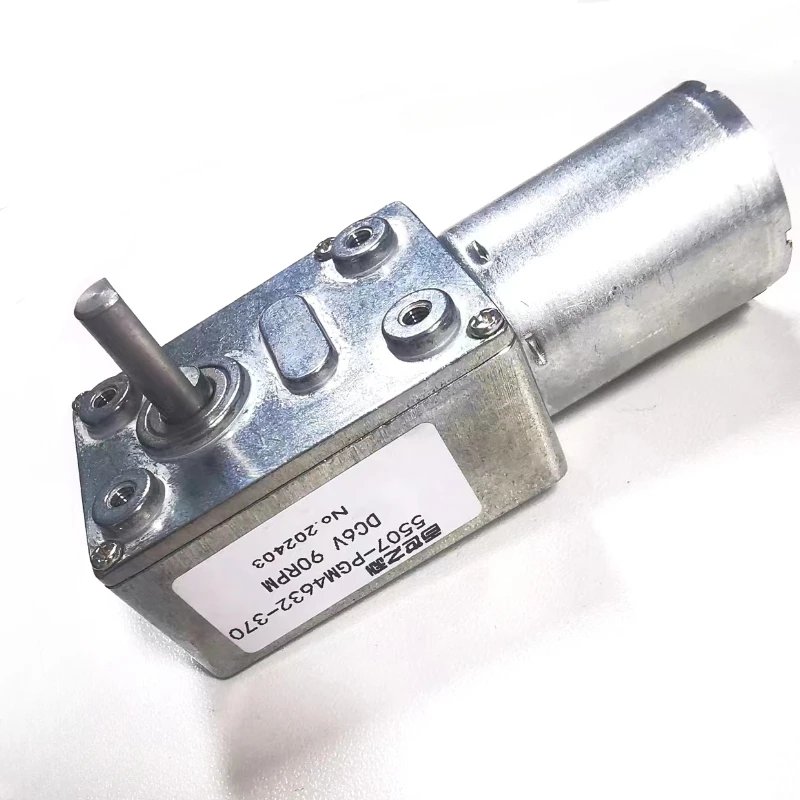 ZGY370 Silnik z przekładnią ślimakową JGY370 4632 DC 6V 12V 24V Przekładnia ślimakowa o wysokim momencie obrotowym z odwracalnym przekładnią metalową Turbo Reduktor skrzyni biegów