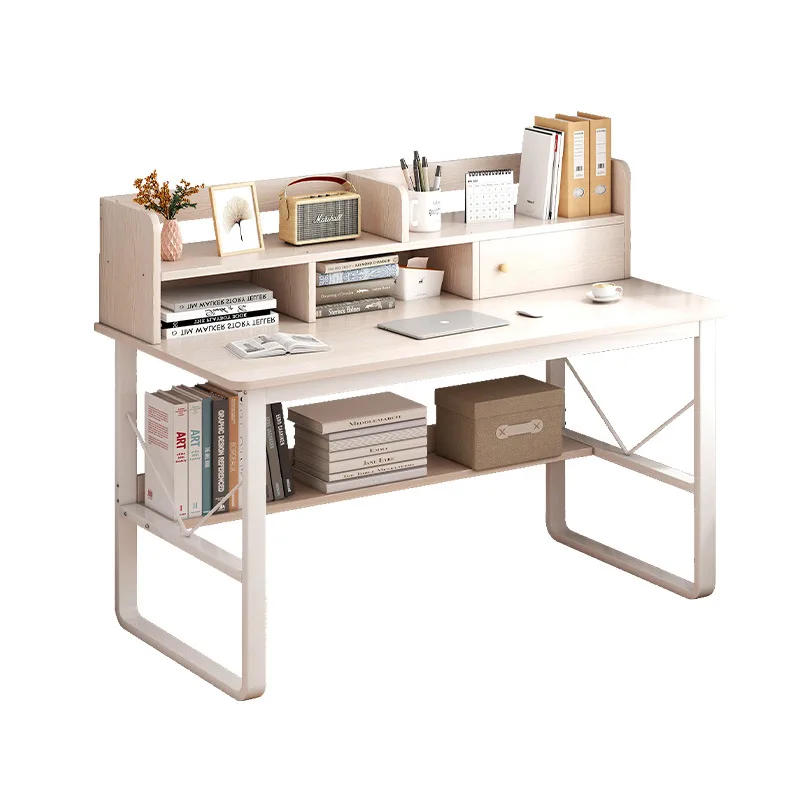 

Desk bookshelf integrated computer desk combination simple home student bedroom learning writing table simple desk