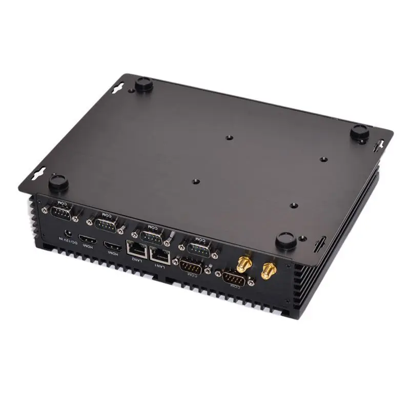 I7 4500U all-aluminum fanless mini industrial computer dust-proof 6 serial port embedded industrial computer
