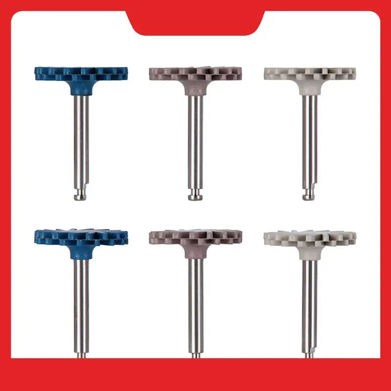 

A32HOT-6Pcs/Set Rubber Polisher Composite Resin Polishing Diamond System RA Disc Kit 14Mm Wheel Spiral Flex Burs Tools