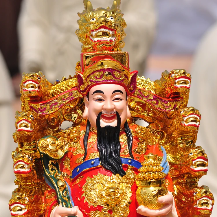 منزل ضريح حماية متجر عبادة الجثث إله الثروة 9 التنين CAI SHEN تجنيد الثروة جلب الحظ الجيد تمثال بوذا #5