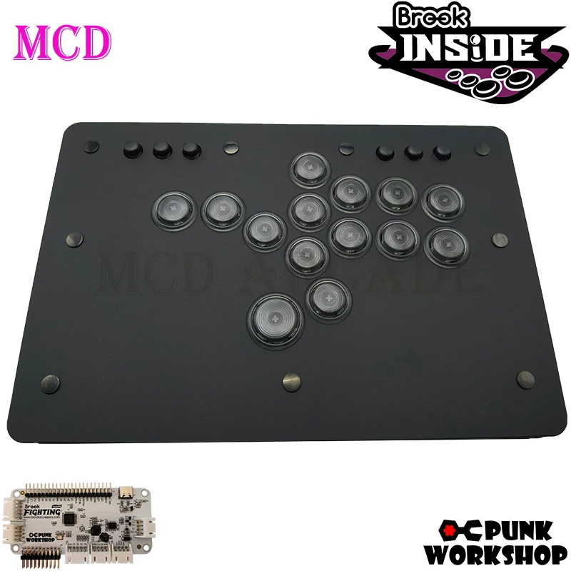 Punk Workshop Mini HitBox Controller With Brook Wingman FGC