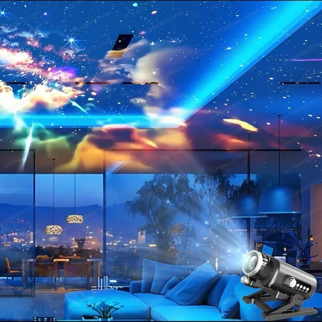 3D Dynamic Galaxy Projector Romantic Gift Children Adult Bedroom Night Light Projector