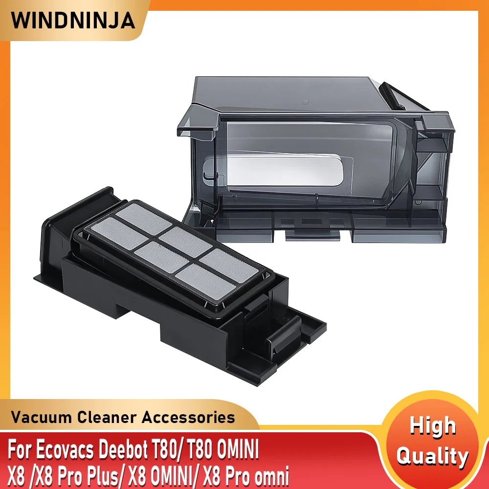 Dustbin Accessories For Ecovacs Deebot X8 X8 Pro Plus X8 OMINI X8 Pro omni T80 T80 OMINI Vacuum Cleaner Dust Box Spare Parts