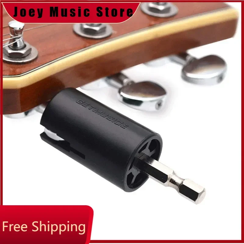 Assemble Electric Drill Hexagonal Guitar String Winder Head Tools For Electric Acoustic Guitar Bass Parts & Accessories