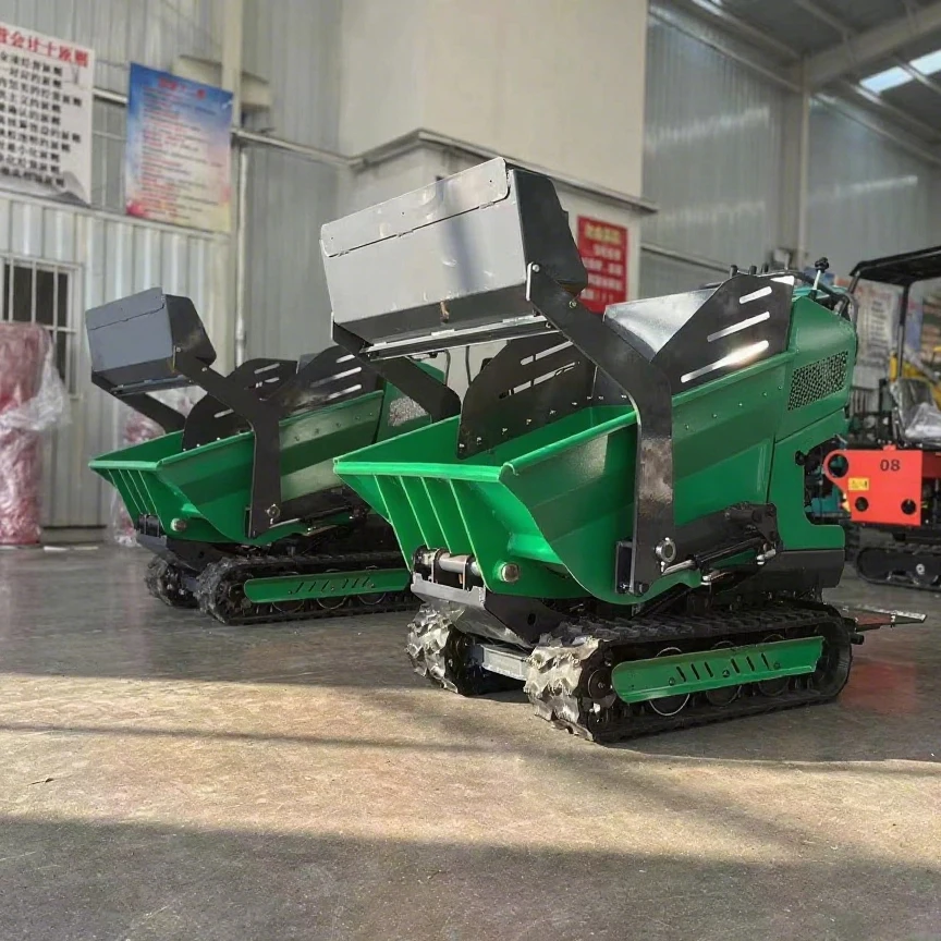 Mini Crawler Dumper Multifunctional Tracked MINI Dumper 800KG Mini Transporter Dump Truck for Construction with Epa