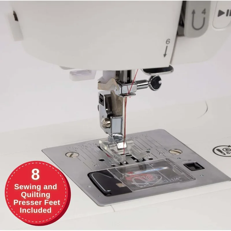 ماكينة خياطة محوسبة C7220 مع طاولة تمديد ومجموعة ملحقات |   200 غرزة مدمجة، 8 فتحة أزرار بخطوة واحدة