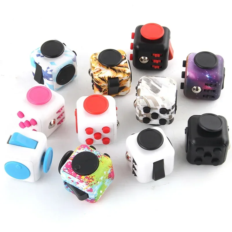 Solid Color Fidget Decompression Dice for Release Stress Autism Anxiety Relieve Adult Kids Stress Relief Anti-Stress Fingertip