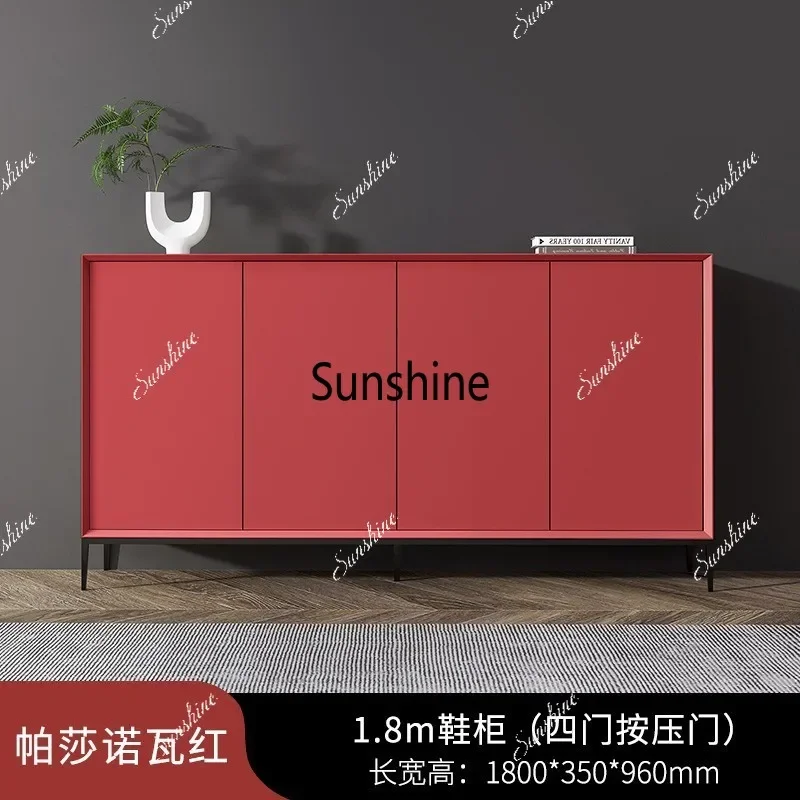 Italian minimalist shoe cabinet, painted home door porch, multi-functional multi-layer locker, simple Nordic cabinet  FT
