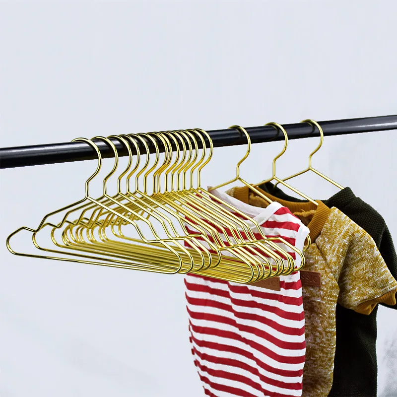 10pcs/Set Metal Hanger S/L Pet Clothes Storage Dog Cat Clothes Rack Dogs Coat Hanger Portable Puppy Big Dog Hanger Pet Supplies