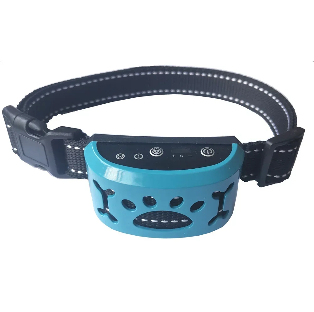 USB Rechargeable Dogs Training Collar Vibration Pet Dog Anti Barking Stop Waterproof Collar Devices for Small Medium Large Dogs