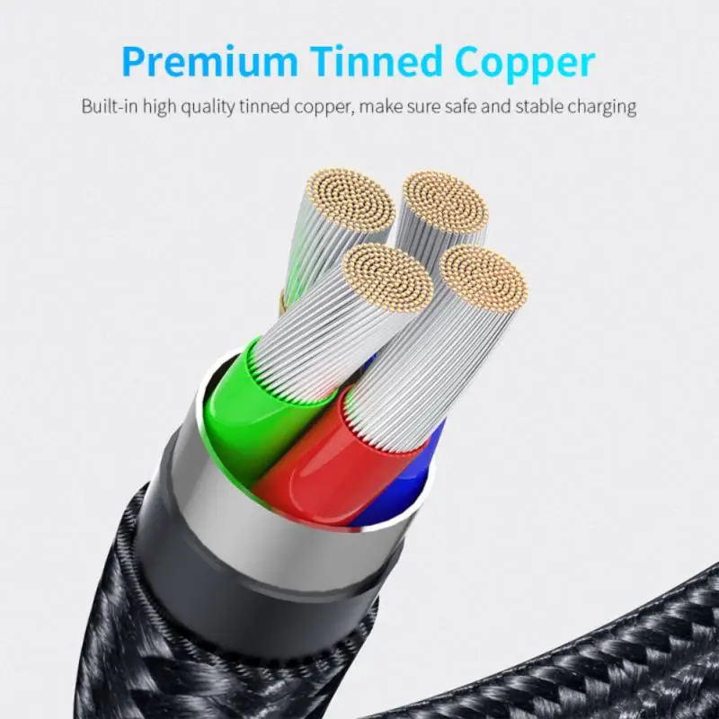 2M Magnetic Micro USB C Type C Cable 540 Rotate Magnetic Quick Charging Cable Android Mobile Phone Cable Wire Charger