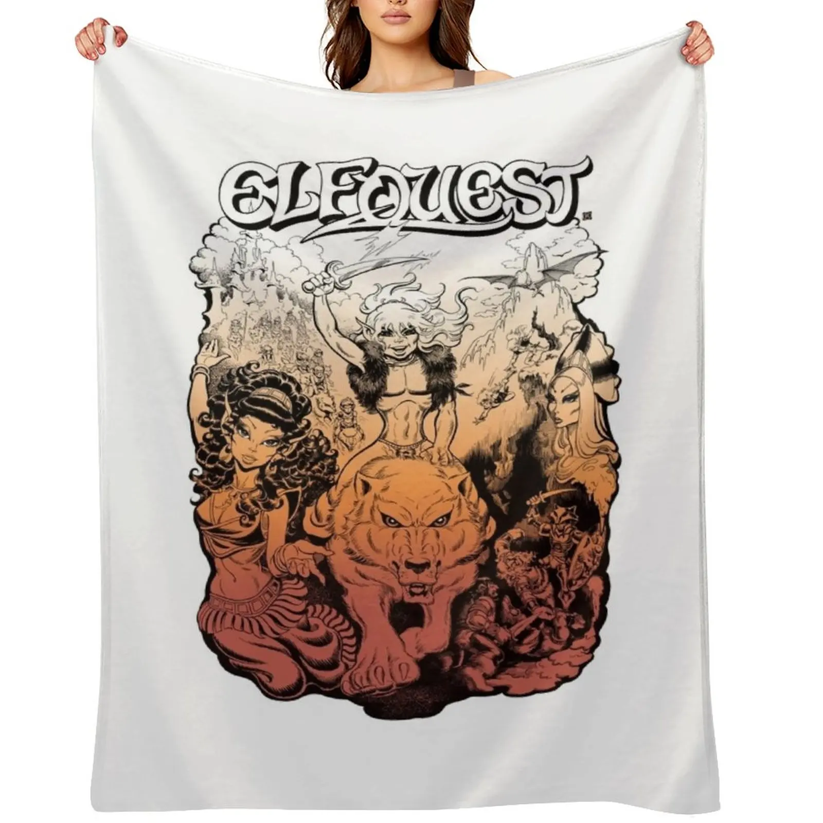 

ElfQuest: First Portfolio Throw Blanket Summer decorative bed plaid anime Blankets