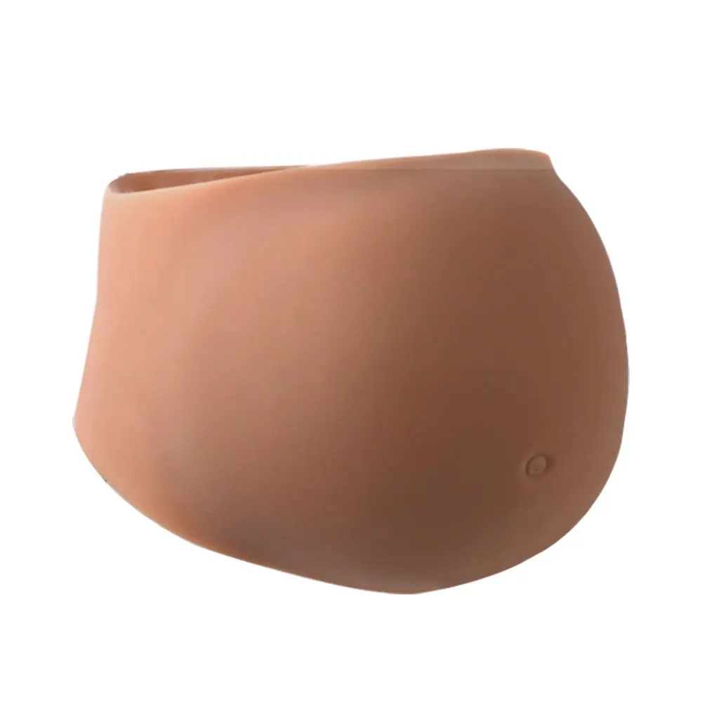 LERVANLA Skinless Silicone Belly Fake Belly for Cross Dresser Pretty for False Pregnant Oversized Twins