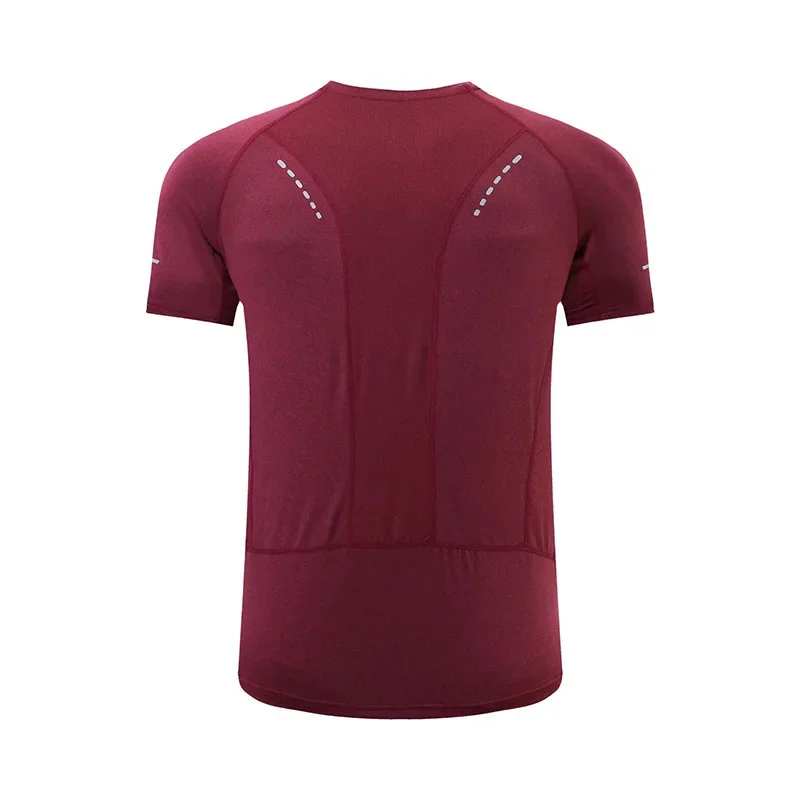 Heren Running Compressie T-shirt Ademend Voetbal Sweatshirt Strakke Sportkleding Fitness Shirt Met Korte Mouwen Dry Fit Rash Guard