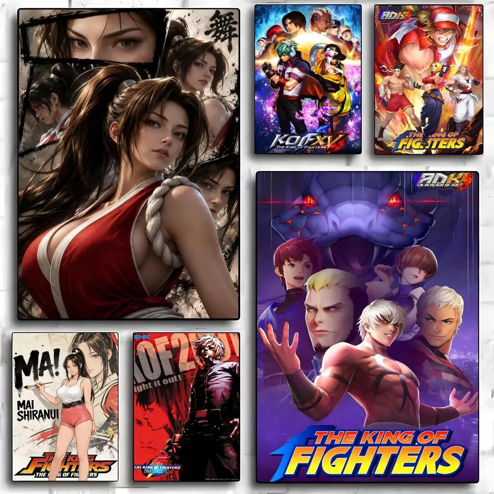 Game T-The King Of Fighters Poster HD Art Sticky Wall Room Decor Home Waterproof Home Living Bar Aesthetic Decoration