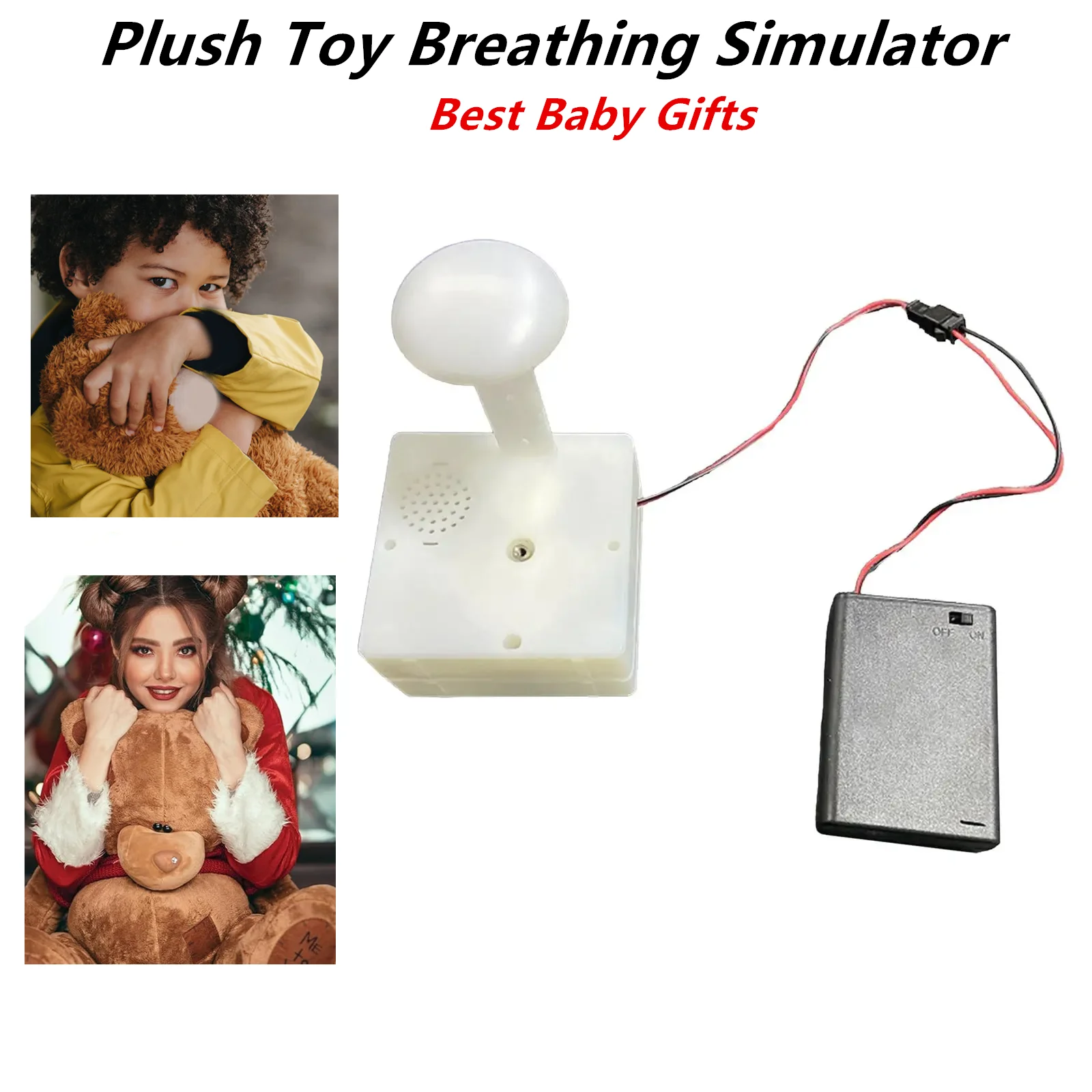 Promotion In Stock Breathing Simulator For Baby Gift Simulated Respirator for Plush Toy, Pulsing Device Newborn Baby Doll