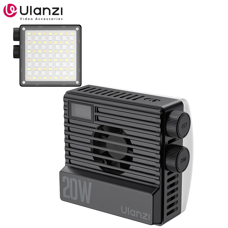 Ulanzi LE20 20W RGB kieszonkowa lampa CRI 95+ 2500K-9000K możliwość przyciemniania fotografia lampa wideo LED do lustrzanki cyfrowej Vlog transmisja na żywo