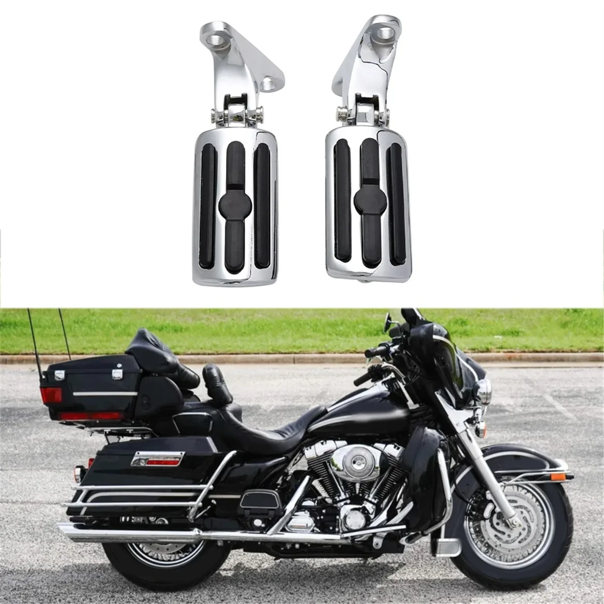 Rear Passenger Foot Peg Mount Bracket for Harley Electra Glide FLHTCU FLHTK 93-Up