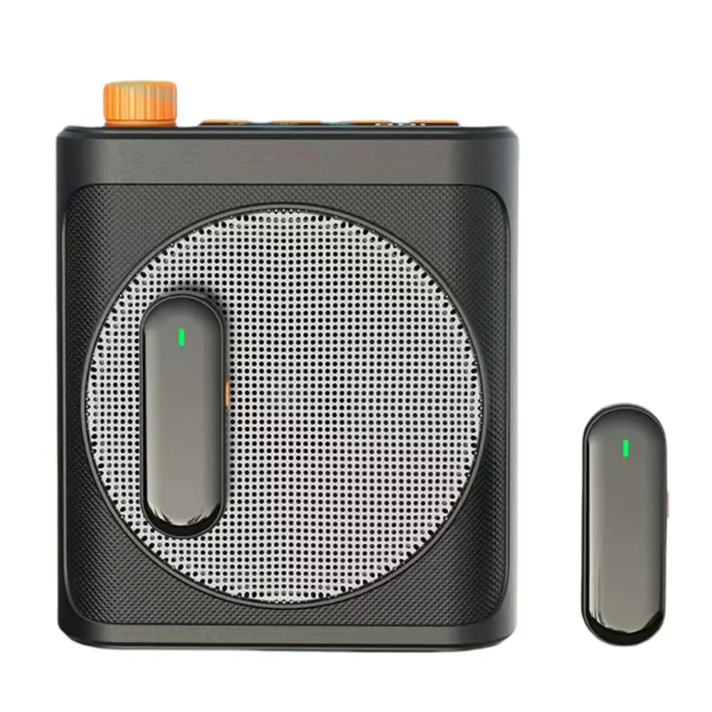 910-HoT Wireless Lavalier Mic Amplifier Loudhailer Omni-Directional Wireless Microphone for Smartphone Laptop Online Courses