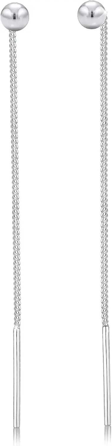 

$Women's Earrings Authentic 925 Silver Sphere