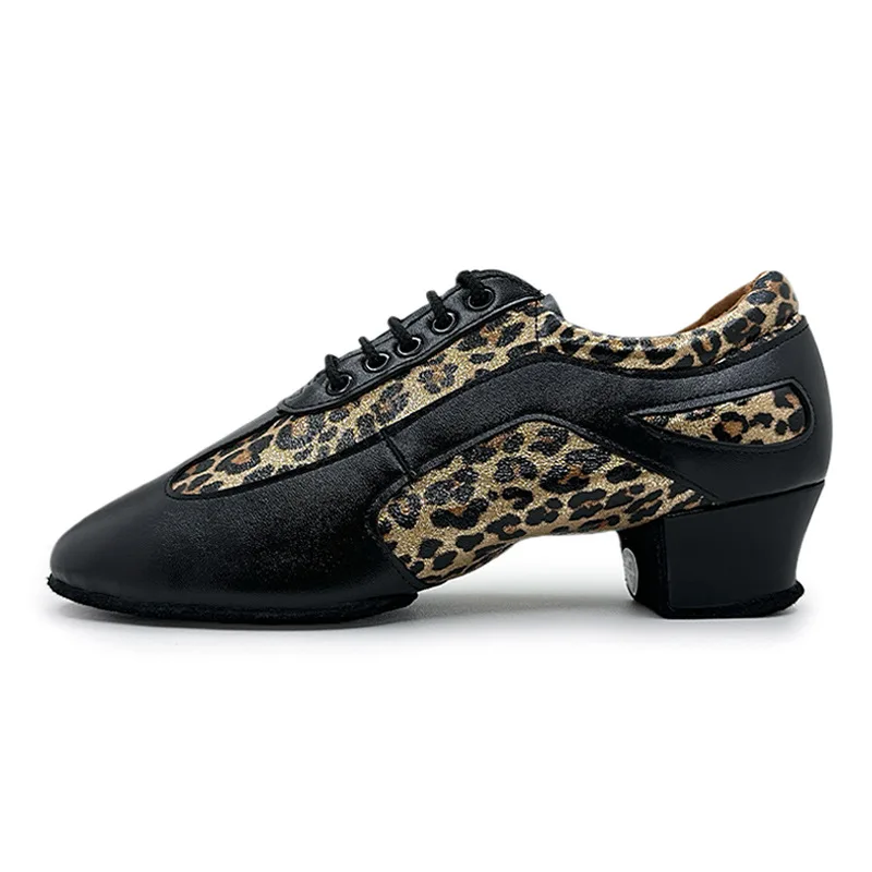 New Dance Shoes Women Sneakers Sports Shoes Fashion Leopard Print Perform Adult Teacher Latin Shoes Interior Soft Bottom