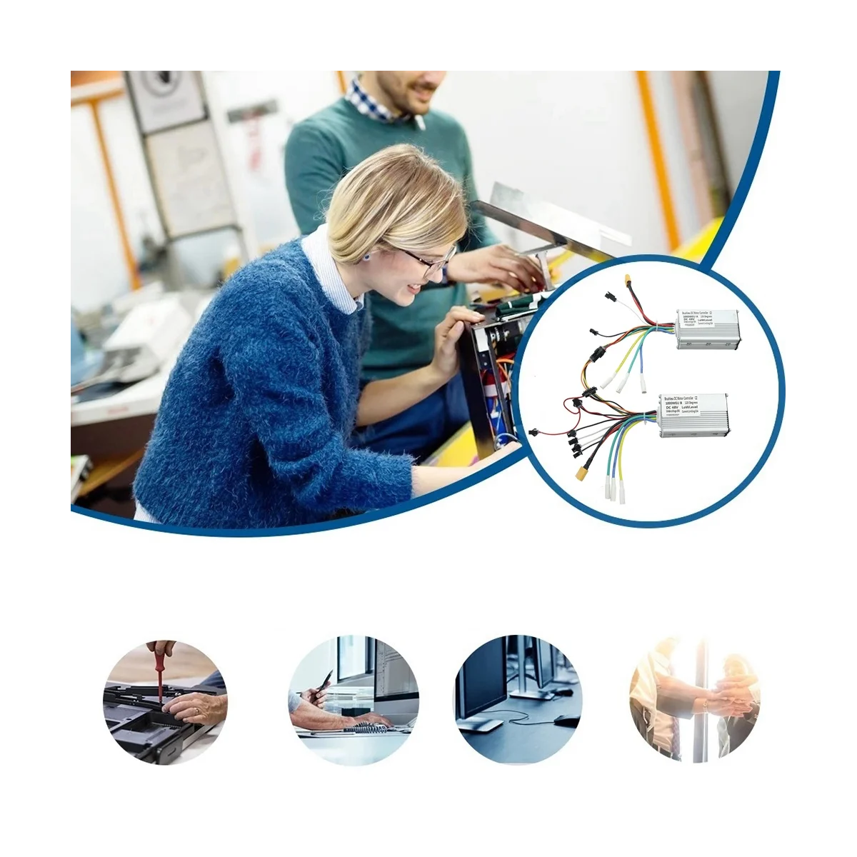 ملحقات تحكم محرك مزدوج لسكوتر كهربائي ، كوغو G2 ، 48V ، وw W