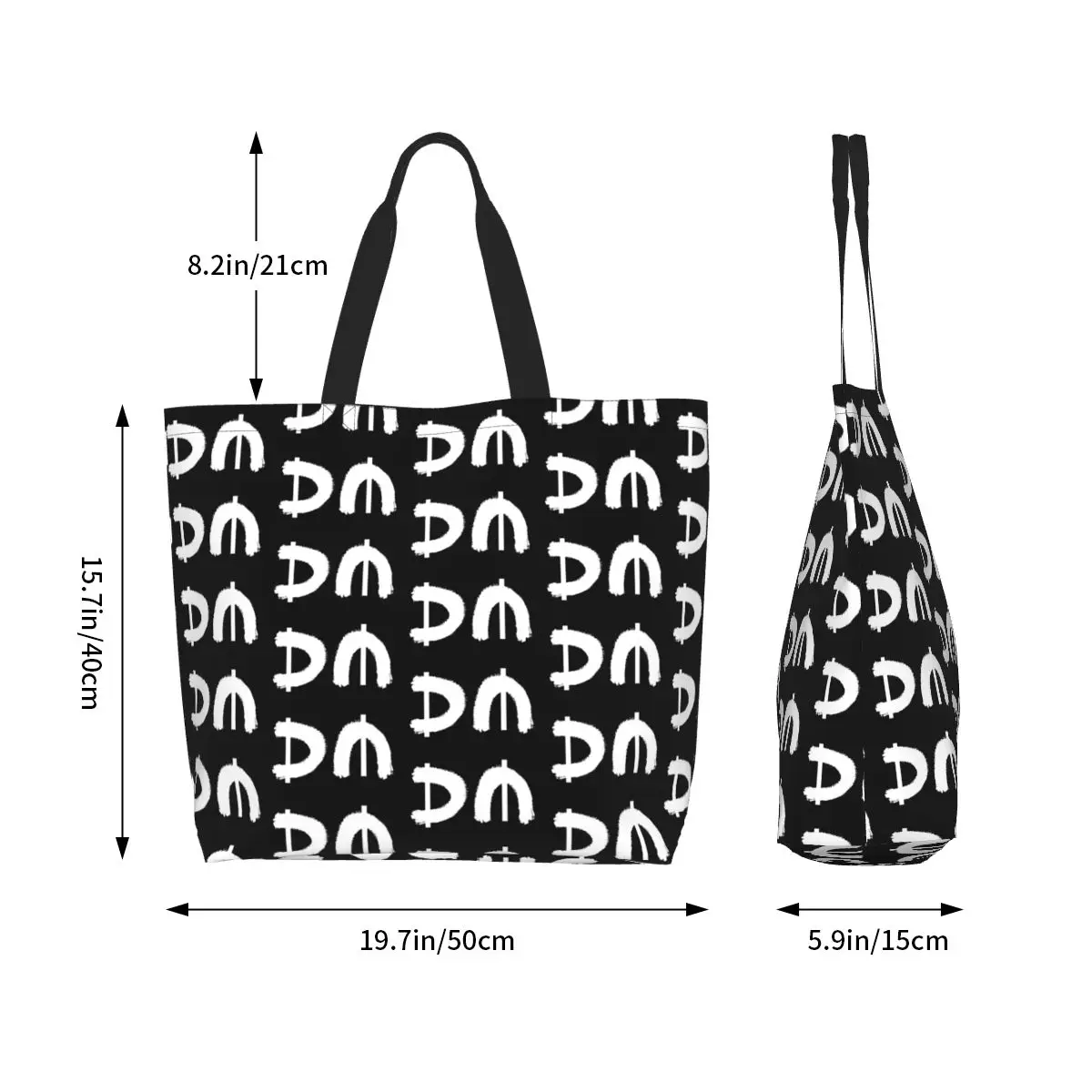 Electronic Rock Depeche Cool Mode Shopping Tote Bag Canvas Large Capacity Shoulder Bags Shopper Grocery Handbag for Women