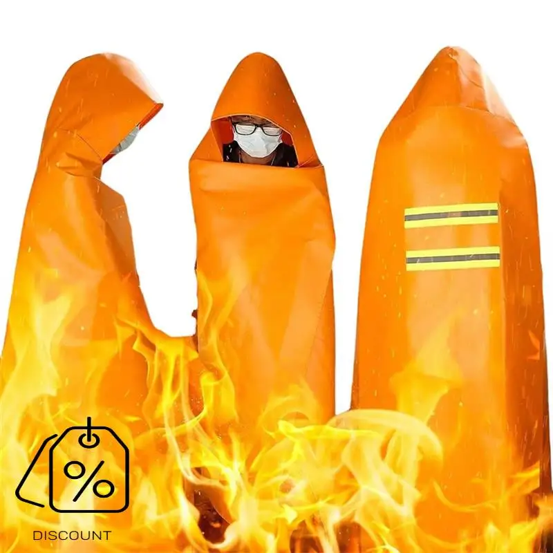 ABJO-Fire Escape Cape Escape Cape Home Fire Cape لمعدات السلامة في حالات الطوارئ