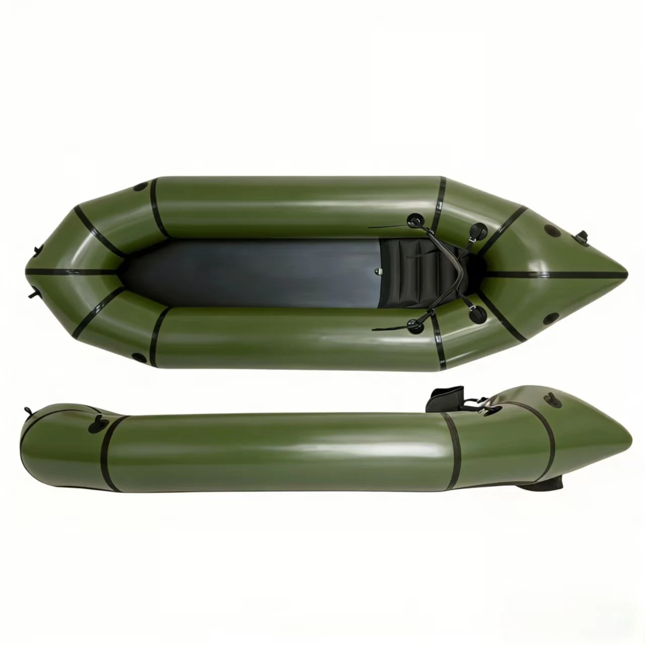 Cheap Ultralight 210D TPU Inflatable Calm Water Packraft for Adventure