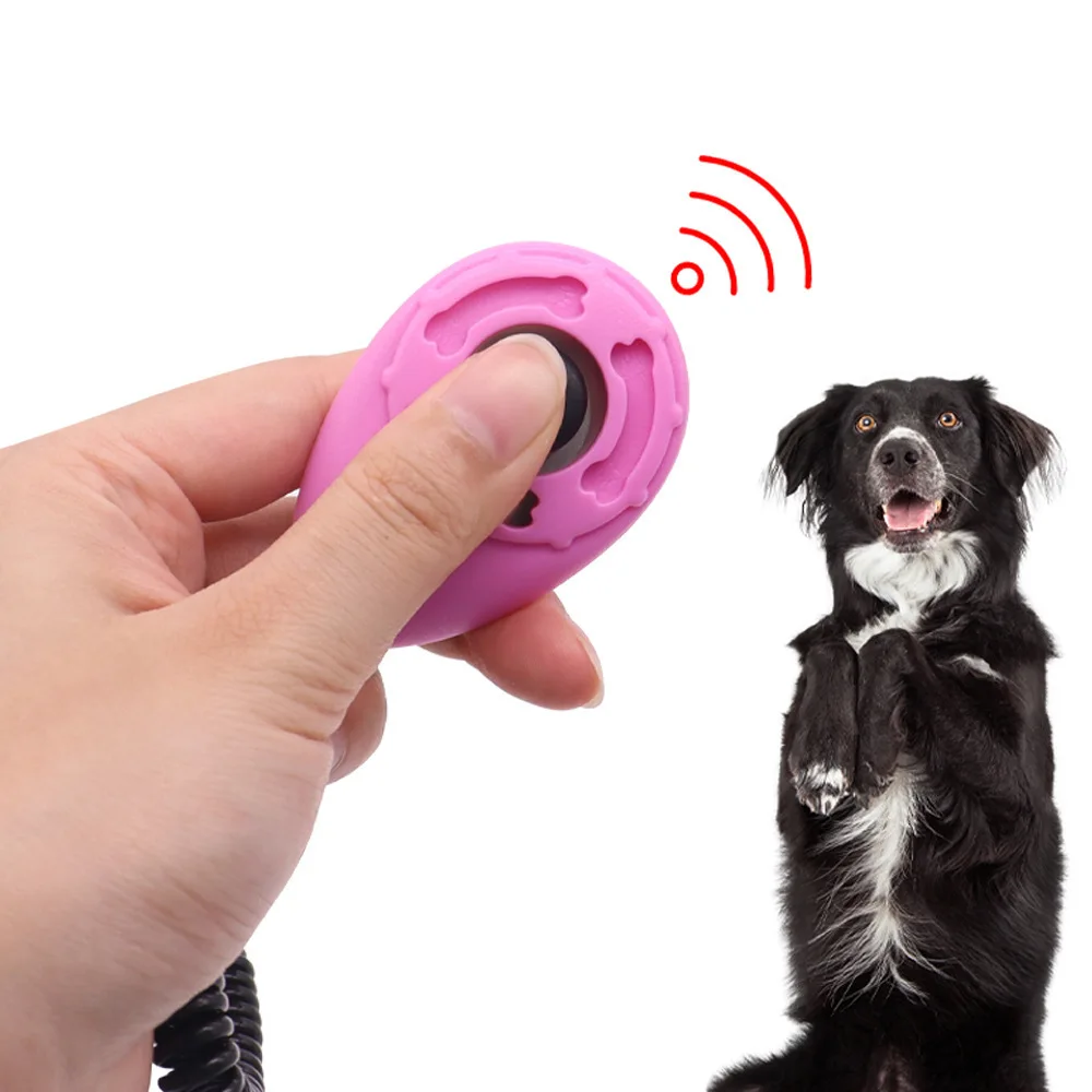 Trainer Horn Portable Dog Walking Tool Pet Training Supplies Pet Training Clicker with Wrist Strap Dog Training Clickers