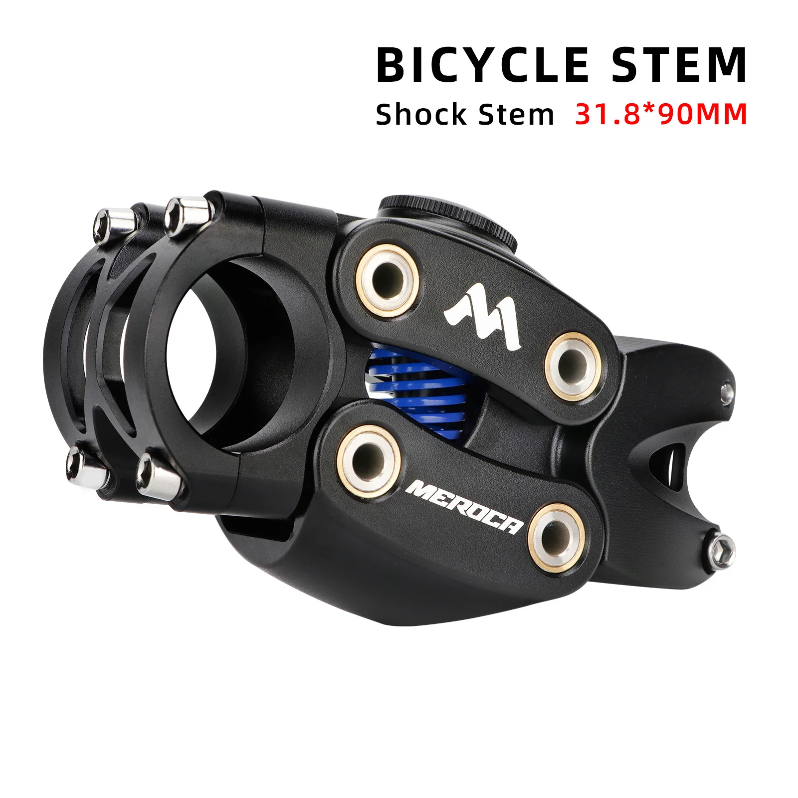 MEROCA 自転車 4 リンクショックステム 31.8*90 ミリメートルアルミ 