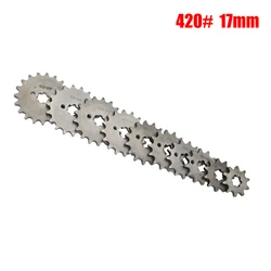 420H Chain 420 17mm 10 -19 Teeth Front Engine Sprockets For Taotao Kayo BSE Xmotos Apollo SSR Monkey Dax 110 125cc Dirt Pit Bike