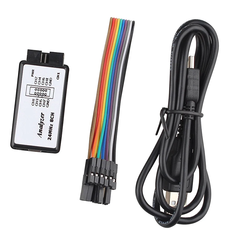 USB Logic Analyzer 24MHz 8 Channel 24M/seconds Logic Analyzer Debugger For ARM FPGA Logic Analyzer Logic 24M 8CH — zdjęcie 7