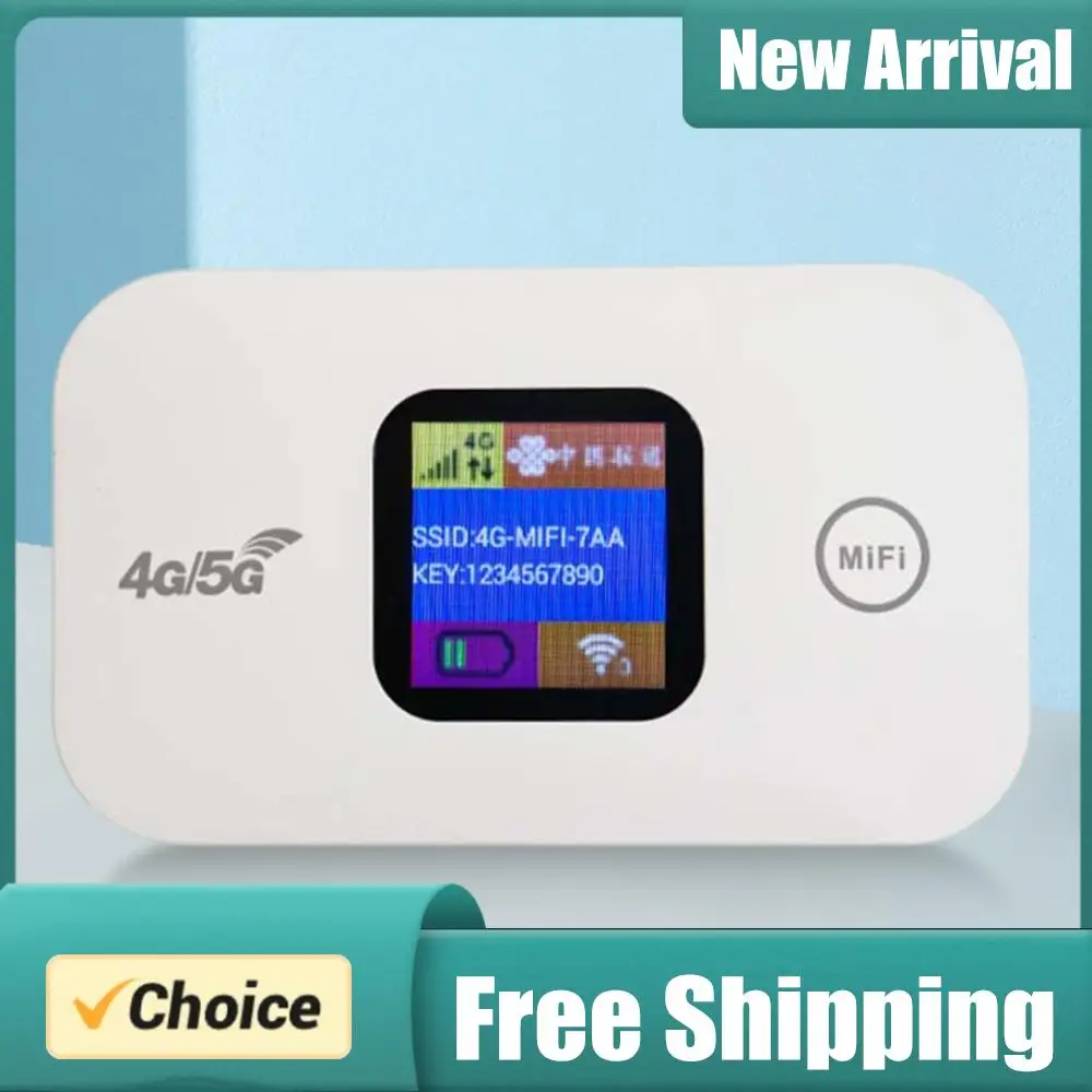 

4G LTE Portable Router 150Mbps Mini Outdoor Hotspot Sim Card Slot Portable Network Hotspot Device 2100mAh Colorful LED Display
