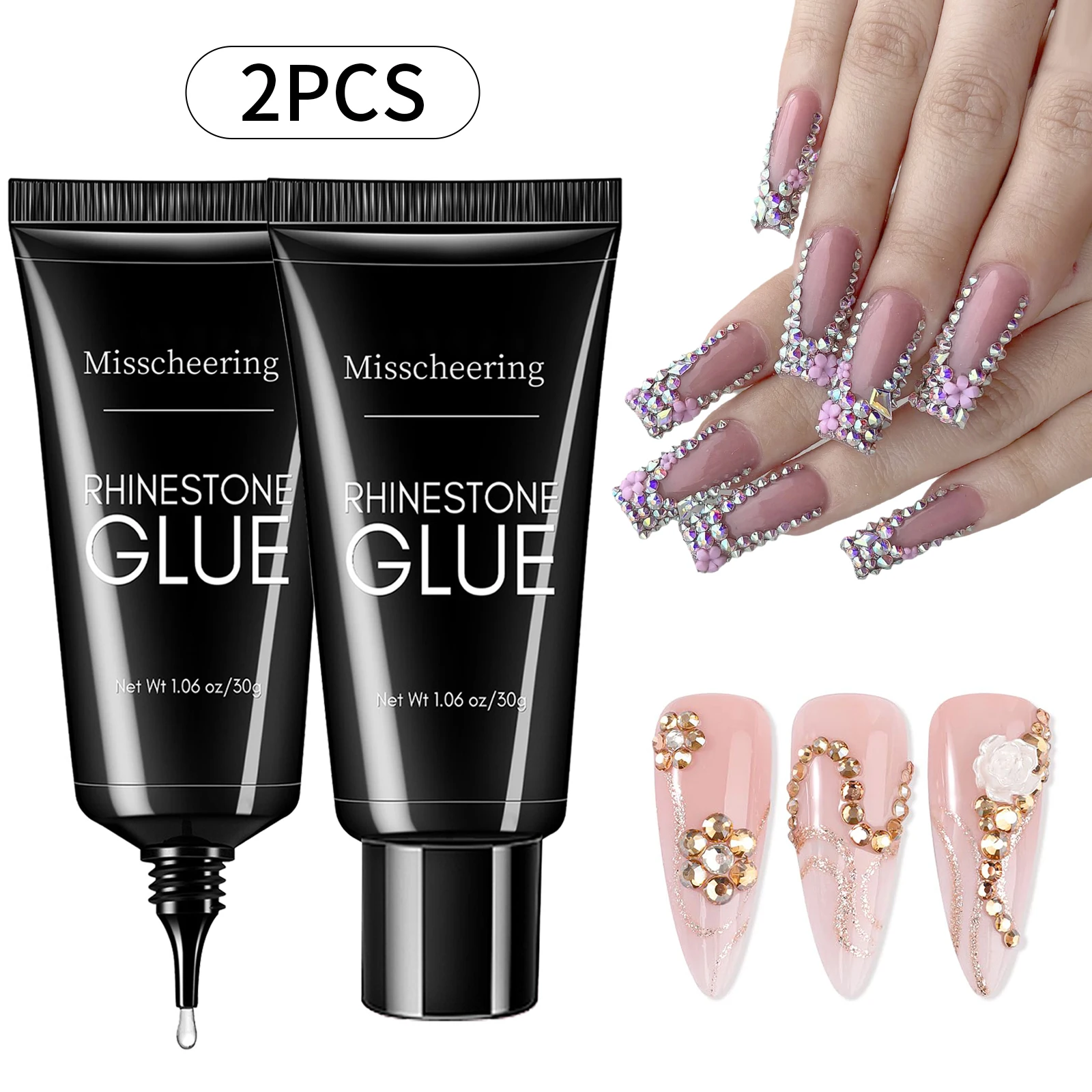 30g nagel strass lijm voor nagels supersterke gel nagellijm voor nagel charme 3D nagels bling gel decoratie gem nail art diamanten