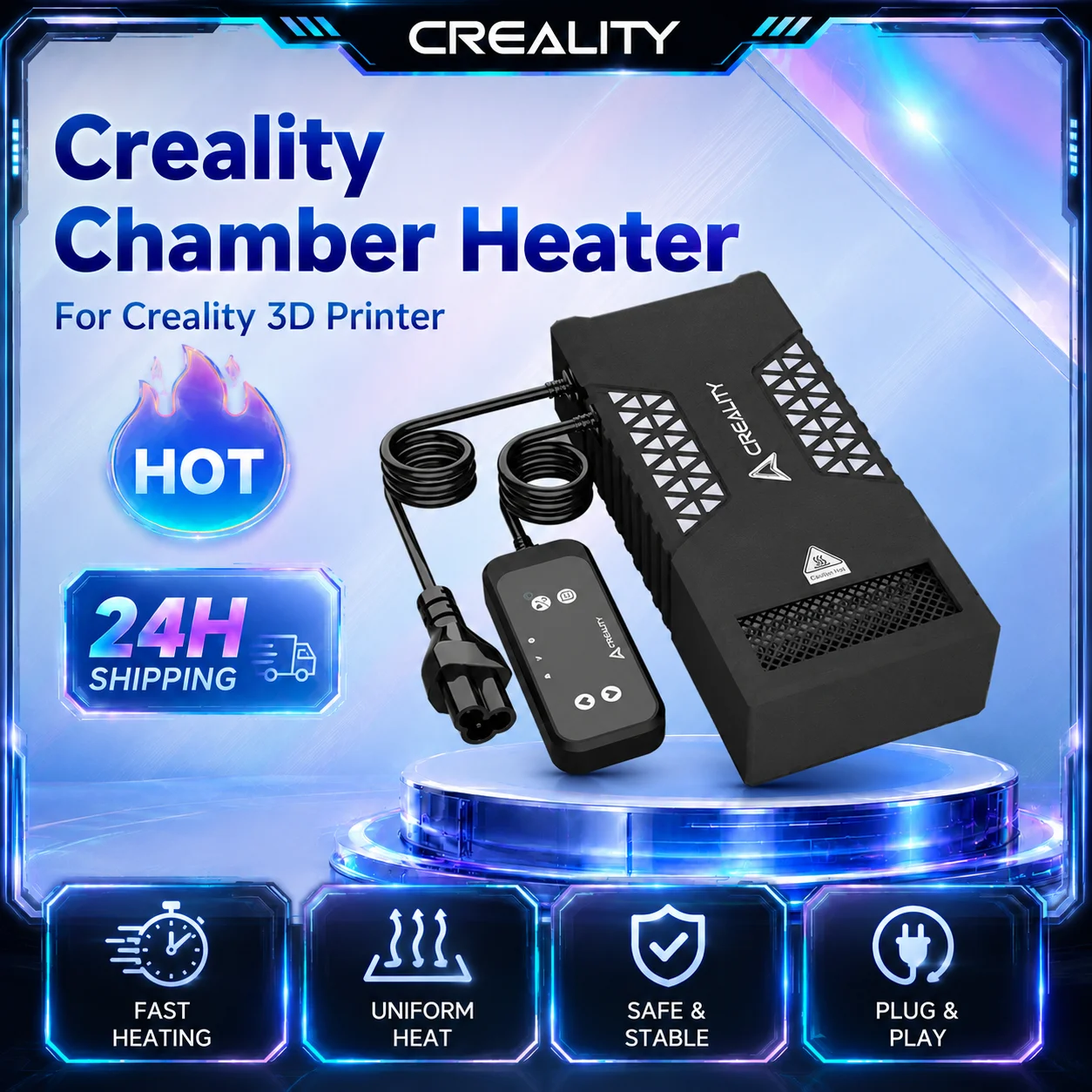 3D Printing Creality - Creality 3D プリンター用チャンバーヒーター フィラメント乾燥用 40-70 ℃