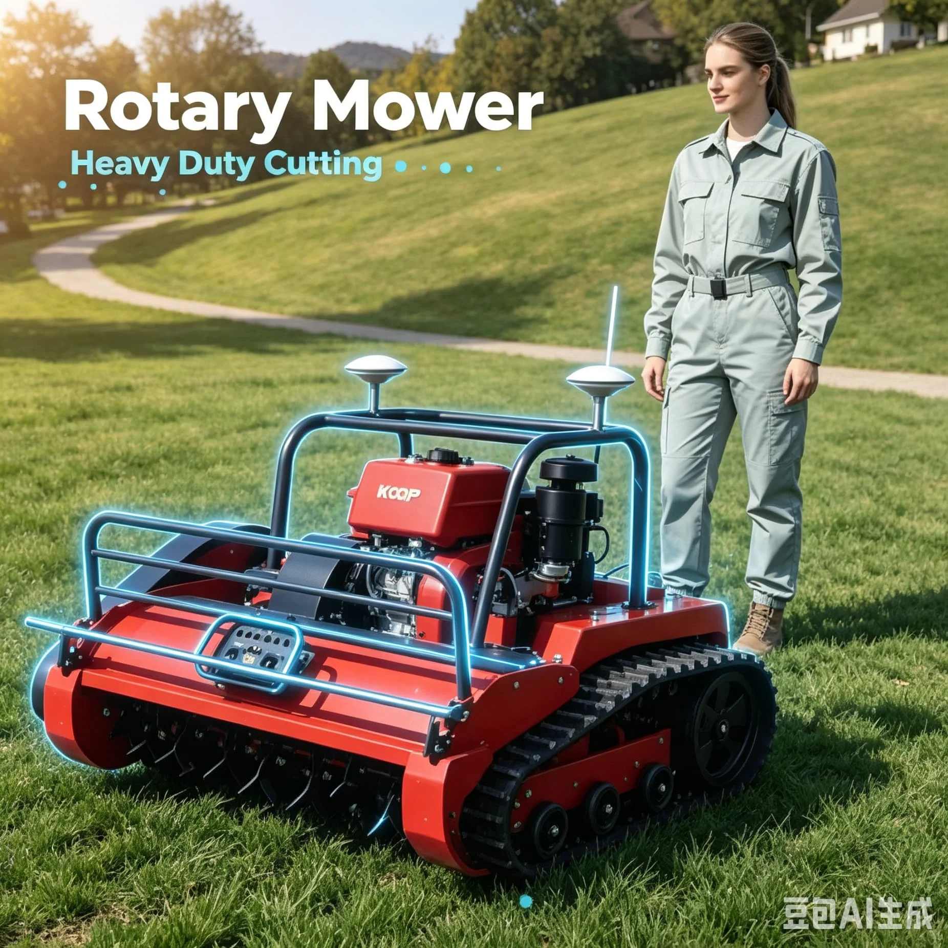 Customized Family Backyard Lawn 4‑stroke Cordless Rechargeable Mower, cordless rechargeable lawn mower ideal for home backyard