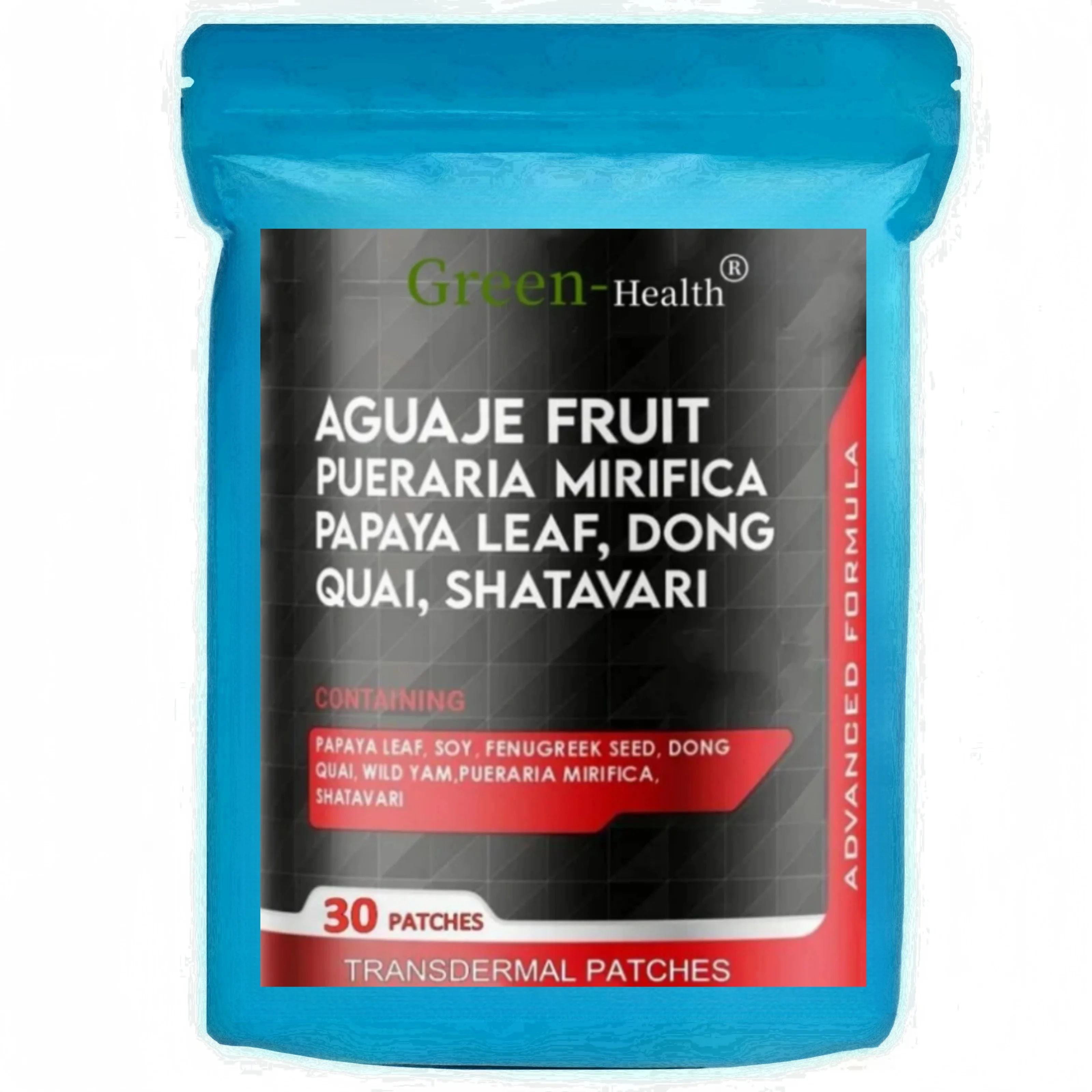 Aguaje Transdermal Patches with Pueraria Mirifica - 30 Patches One Month Supply