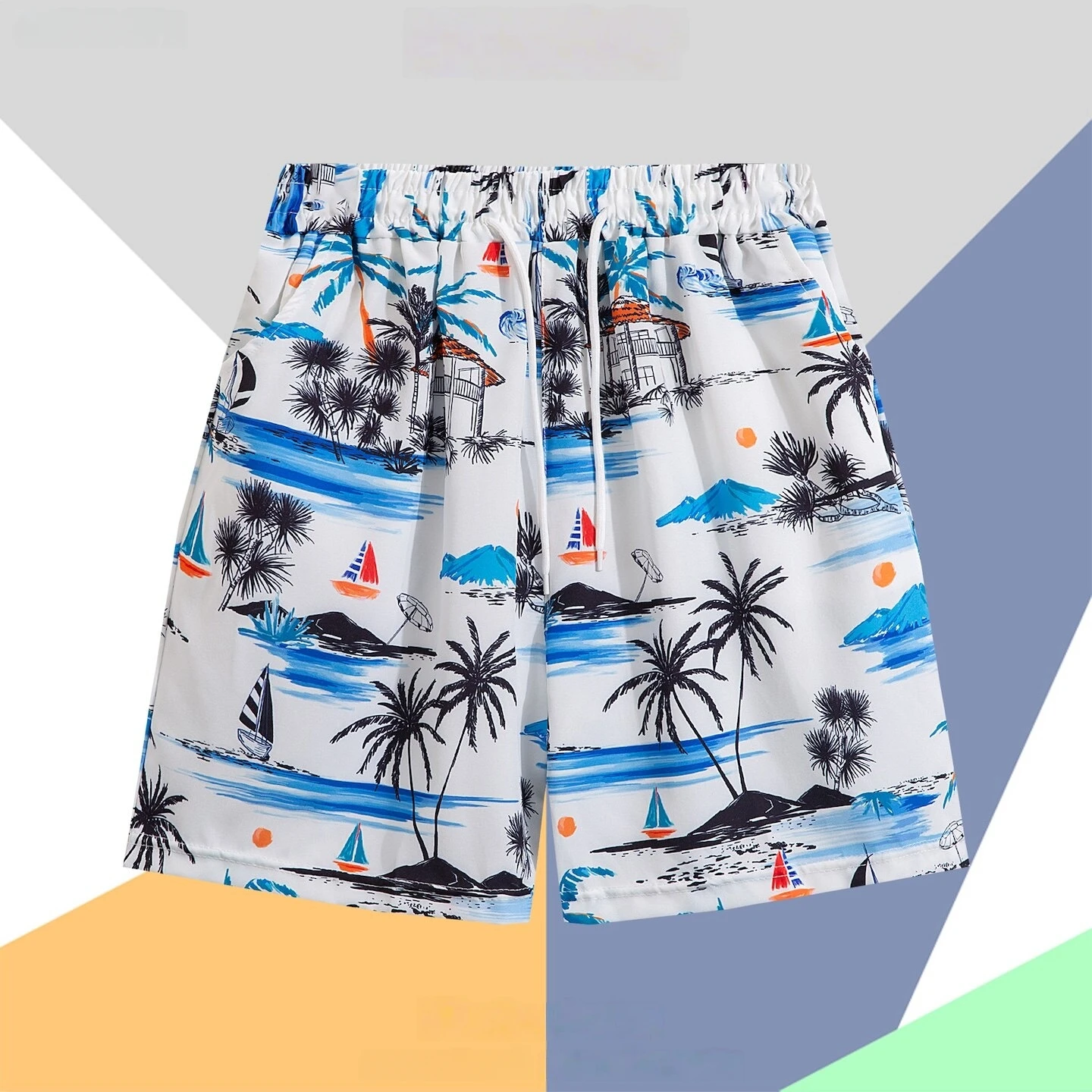 

Summer Beach Shorts Casual Outdoor Wear Quick-Drying Sanya Travel Surfing Holiday Lazy Style Men's Shorts